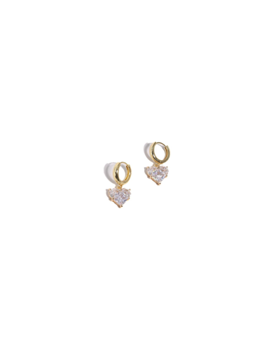 Shop Joey Baby 18 K Gold Plated Brass With Stunning Heart Earrings