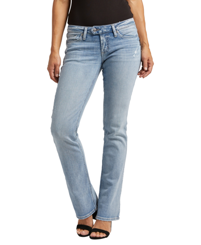 Shop Silver Jeans Co. Women's Tuesday Low Rise Slim Bootcut Jeans In Indigo