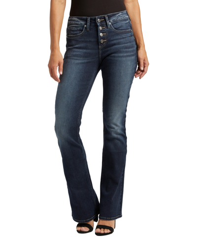 Shop Silver Jeans Co. Women's Suki Mid Rise Bootcut Jeans In Indigo