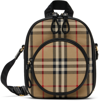 Burberry Kids brown Vintage Check Backpack