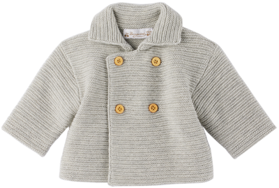 Shop Bonpoint Baby Gray Aalya Sweater In Perle