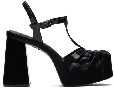 Shop Melissa Black Party Heels In Ah847 Black