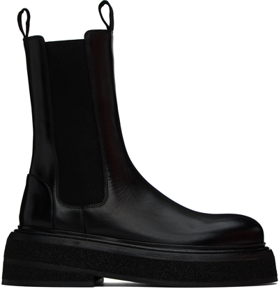 Marsèll Pollicione Beatles Ankle Boots In 666 Black