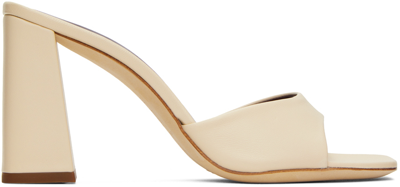 Shop Staud Off-white Sloane Heels In Cream