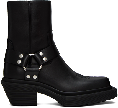 Shop Vtmnts Black Neo Western Harness Boots