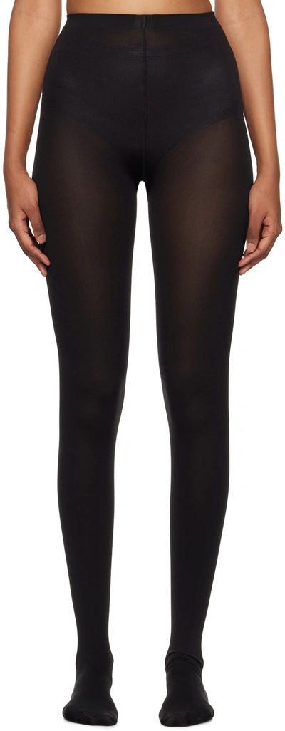 Shop Wolford Black Opaque 80 Tights In 7005 Black