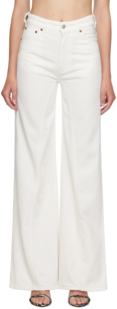 Shop Victoria Beckham White Bianca Jeans In 6 White