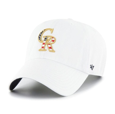 Shop 47 ' White Colorado Rockies Homeland Clean Up Adjustable Hat