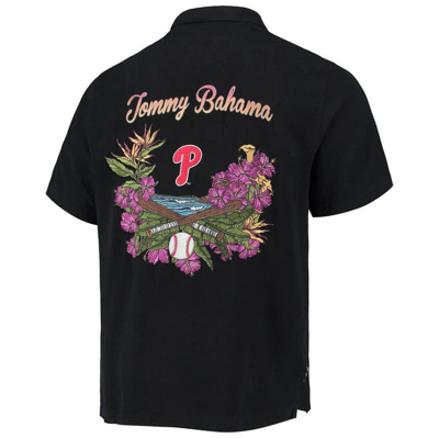 Shop Tommy Bahama Black Philadelphia Phillies Baseball Bay Button-up Shirt