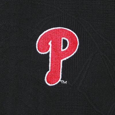 Shop Tommy Bahama Black Philadelphia Phillies Baseball Bay Button-up Shirt