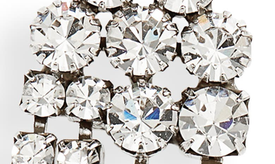 Shop Isabel Marant Spotlight Crystal Statement Drop Earrings In Transparent/ Silver