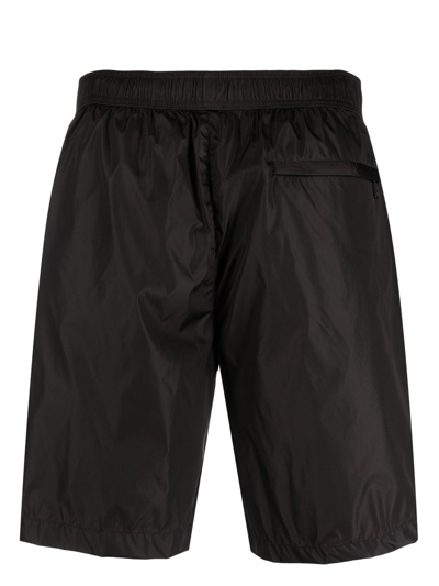Shop Moncler Logo-patch Swim Shorts In Black