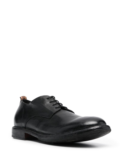 Shop Moma Lace-up Leather Derby Shoes In Black