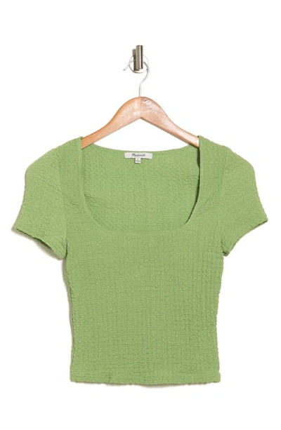 Shop Madewell Fast Track Square Neck Top In Gatehouse Green