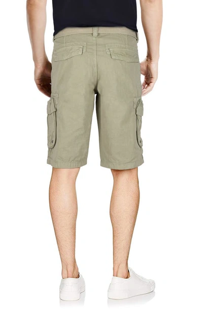 X-ray Men's Belted Twill Tape Cargo Shorts In Stone