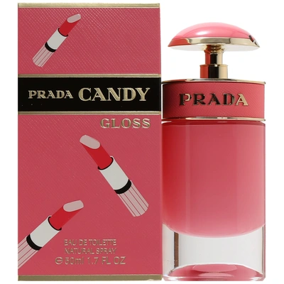 Shop Prada Candy Gloss Edt Spray 1.7 oz In Pink