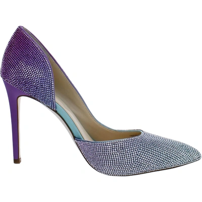 Jessica Simpson Prizma 8 Hf Womens Rhinestone Ombre D'orsay Heels In Multi