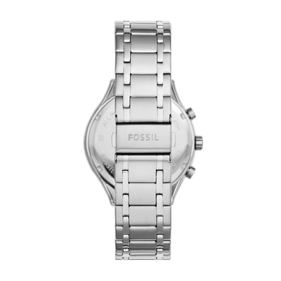 Shop Fossil Men's Fenmore Multifunction, Stainless Steel Watch In Silver
