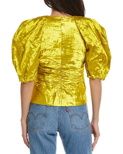 Ulla Johnson Metallic Top In Yellow
