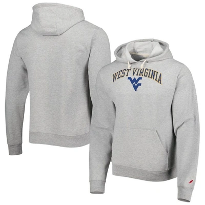 Shop League Collegiate Wear Heather Gray West Virginia Mountaineers Arch Essential Pullover Hoodie