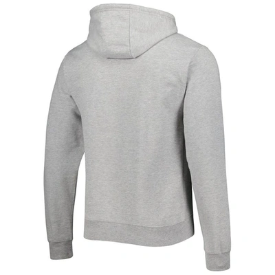 League Collegiate Wear Heather Gray West Virginia Mountaineers Arch Essential Fleece Pullover Hoodie In Gray