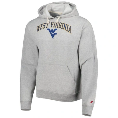 Shop League Collegiate Wear Heather Gray West Virginia Mountaineers Arch Essential Pullover Hoodie