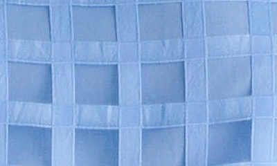 English Factory Windowpane Sheer Top In Blue