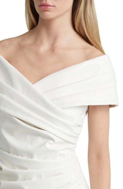 Shop Azalea Wang Off The Shoulder Sheath Dress In White