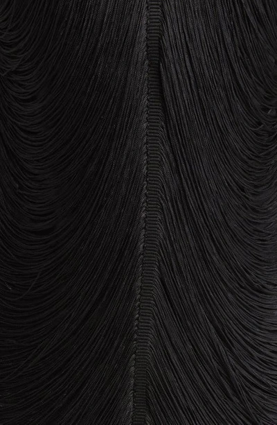 Shop Azalea Wang Fringe Halter Dress In Black