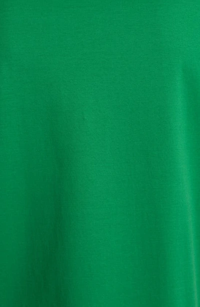 Shop Dolce & Gabbana Logo Plate Crewneck Cotton T-shirt In Bright Green