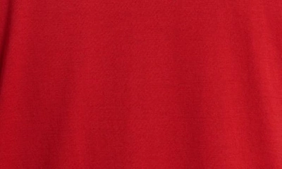 Shop Dolce & Gabbana Logo Plate Crewneck Cotton T-shirt In Medium Red