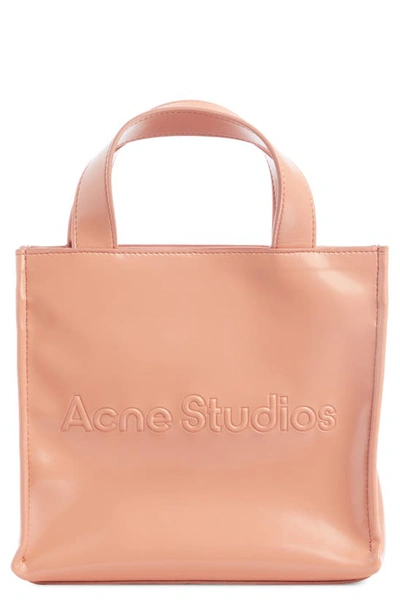 Shop Acne Studios Mini East/west Tote Bag In Salmon Pink