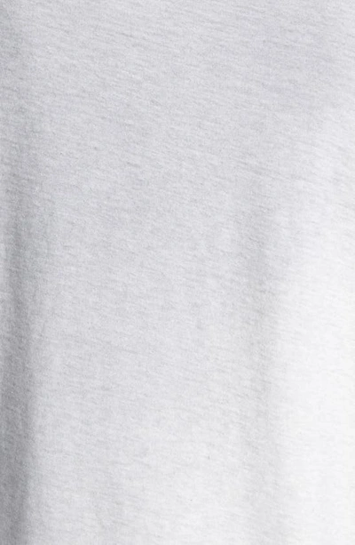 Shop Acne Studios Address Distressed Organic Cotton Graphic T-shirt In Pale Grey Melange