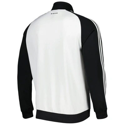 Shop Adidas Originals Adidas Black/white Germany National Team Dna Full-zip Raglan Track Jacket