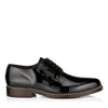 JIMMY CHOO MILES Black Patent Leather Lace Up Shoes