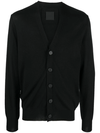 Shop Givenchy Cashmere Blend Cardigan In Black
