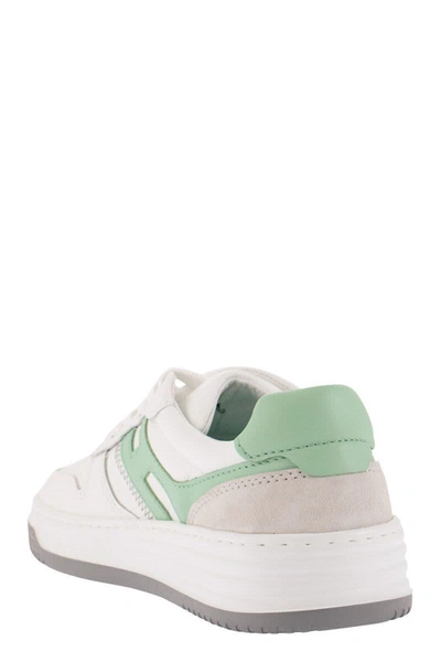 Shop Hogan Sneakers H630 In White/green