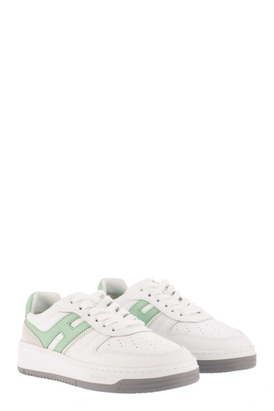 Shop Hogan Sneakers H630 In White/green