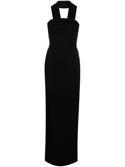 Shop Solace London Amari Midi Dress In Black
