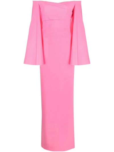 Shop Solace London Eliana Maxi Dress In Pink