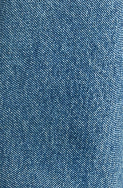 Acne Studios Slim Organic Cotton Denim Cropped Jeans In Blue