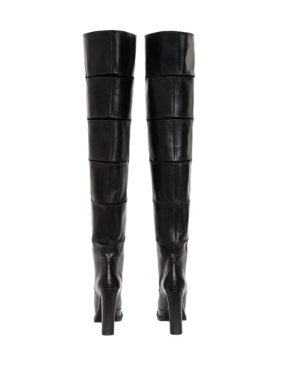 Shop Alexander Mcqueen Cuissard Boots With Platform In Black