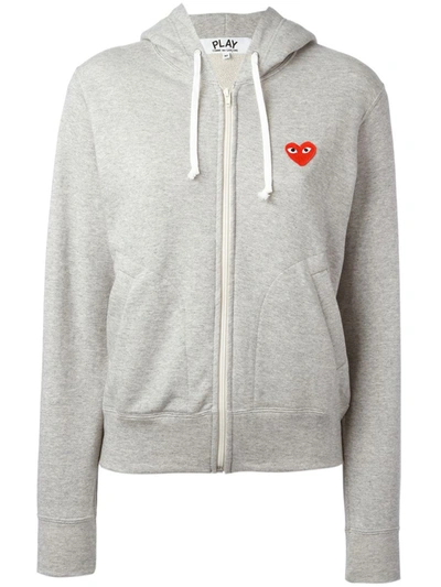 COMME DES GARÇONS COMME DES GARÇONS LOGO COTTON ZIP HOODIE 