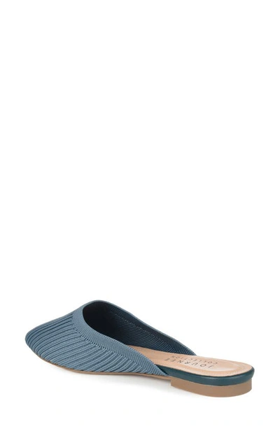 Shop Journee Collection Aniee Knit Mule In Blue