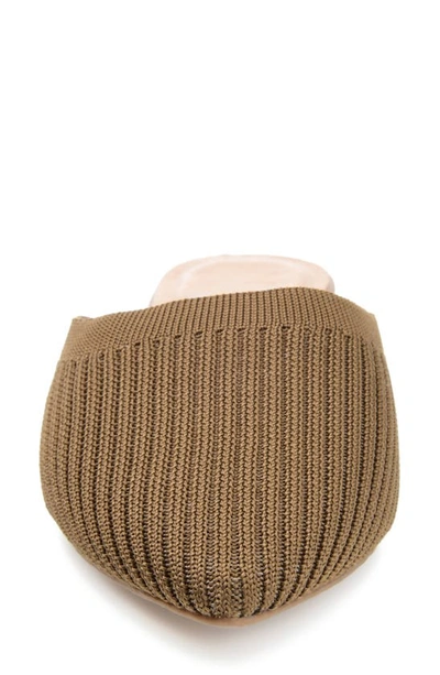 Shop Journee Collection Aniee Knit Mule In Taupe