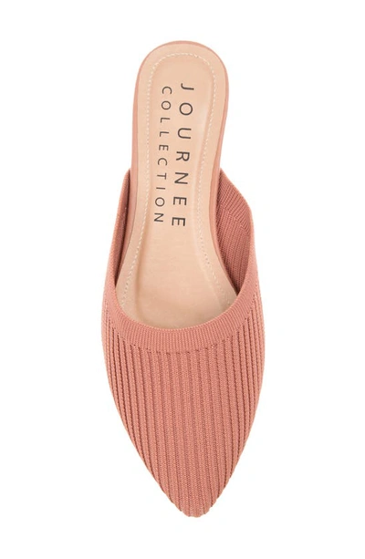 Shop Journee Collection Aniee Knit Mule In Clay