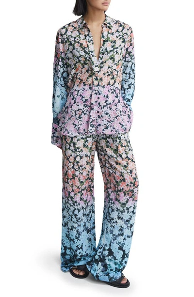 Shop Reiss Serena Print Blouse In Floral Multi