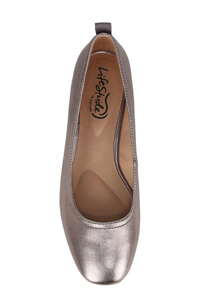 Shop Lifestride Cameo Flat In Pewter