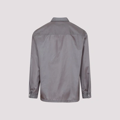 Shop Prada Re-nylon Shirt In Grey