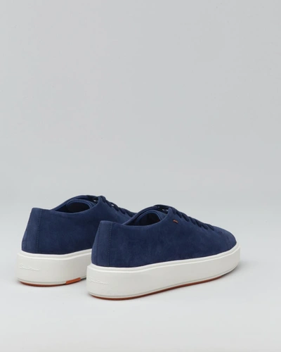 Shop Santoni Sneakers In Blue